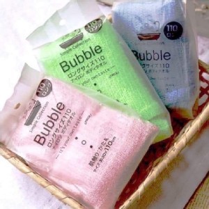 日本熱銷Bubble起泡搓澡巾(一組3條)