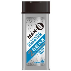 MAN-Q 2in1保濕洗髮沐浴露350ml【A+1】