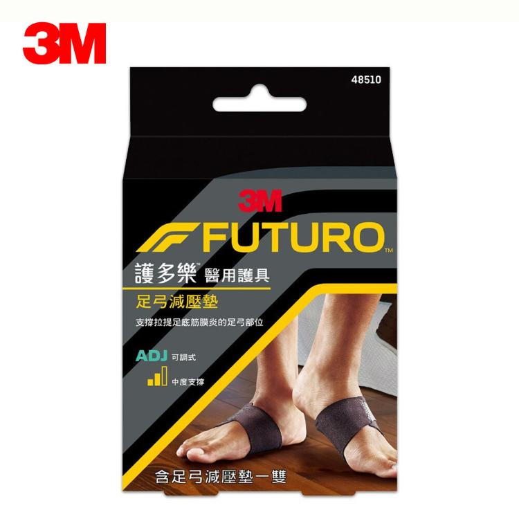 免運!【3M】FUTURO 護多樂 醫療級 足弓減壓墊 護具 48510 醫療級足弓減壓墊 (4入,每入480元)