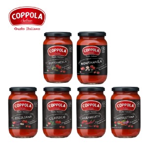 免運!【Coppola】義大利無加糖番茄麵醬 350g 蔬菜/鯷魚橄欖/蘑菇/羅勒/辣味/茄子 350g (12入，每入112.5元)