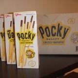 泰國限定POCKY~香蕉巧克力口味 超值超美味!