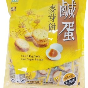 彰化【昇田食品】鹹蛋麥芽餅 500g (蛋奶素)